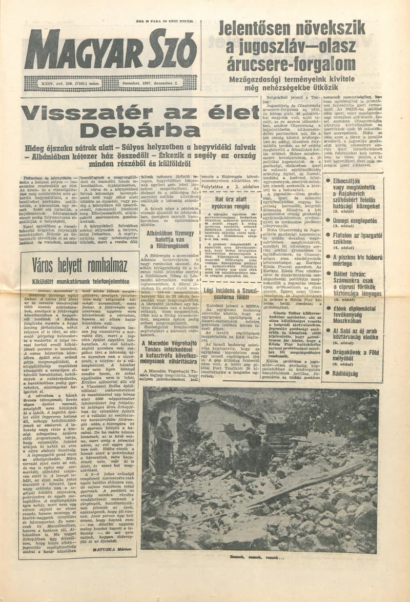 Magyar Szó, 24. évf. 1967. december 2. 330. sz. 1–12. oldal