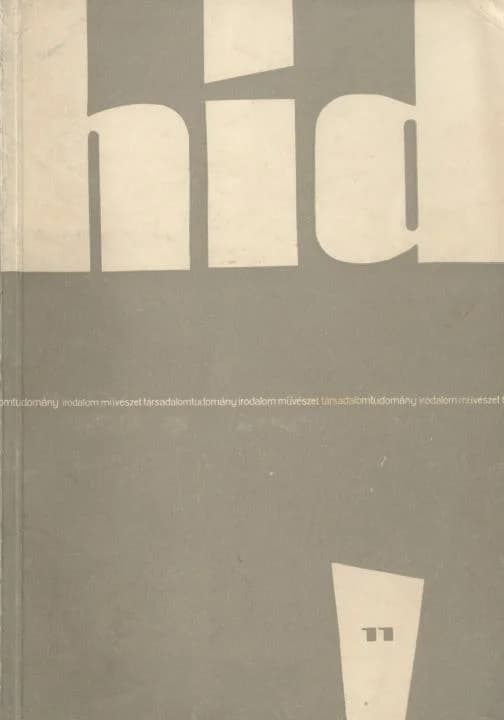 Híd, 23. évf. 1959. november. 11. sz. 881–976. oldal