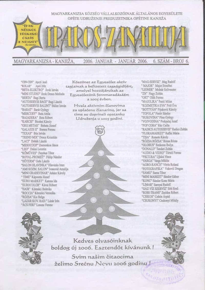 Iparos-Zanatlija 2006. január. 6. sz.