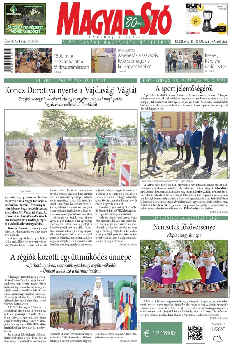 Magyar Szó, 81. évf. 2024. május 27. 119. sz. 1–16. oldal