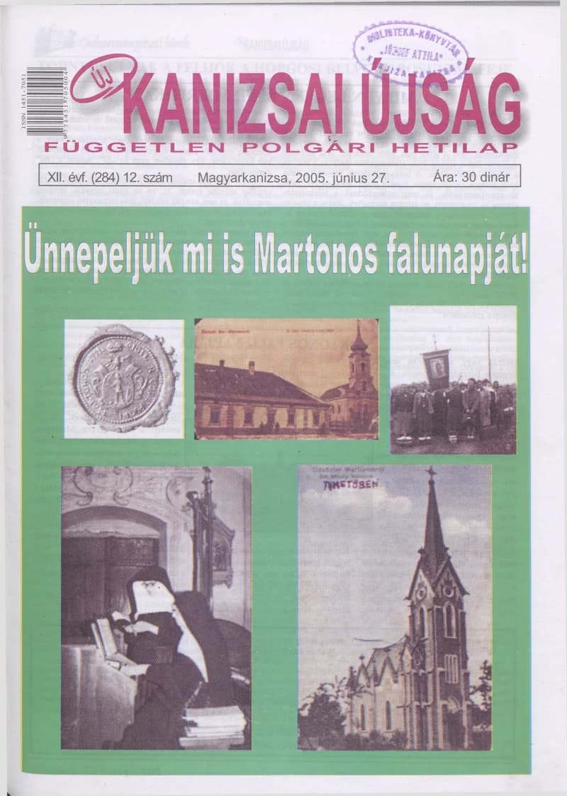Új Kanizsai Újság, 12. évf. 2005. június 27. 12. sz.