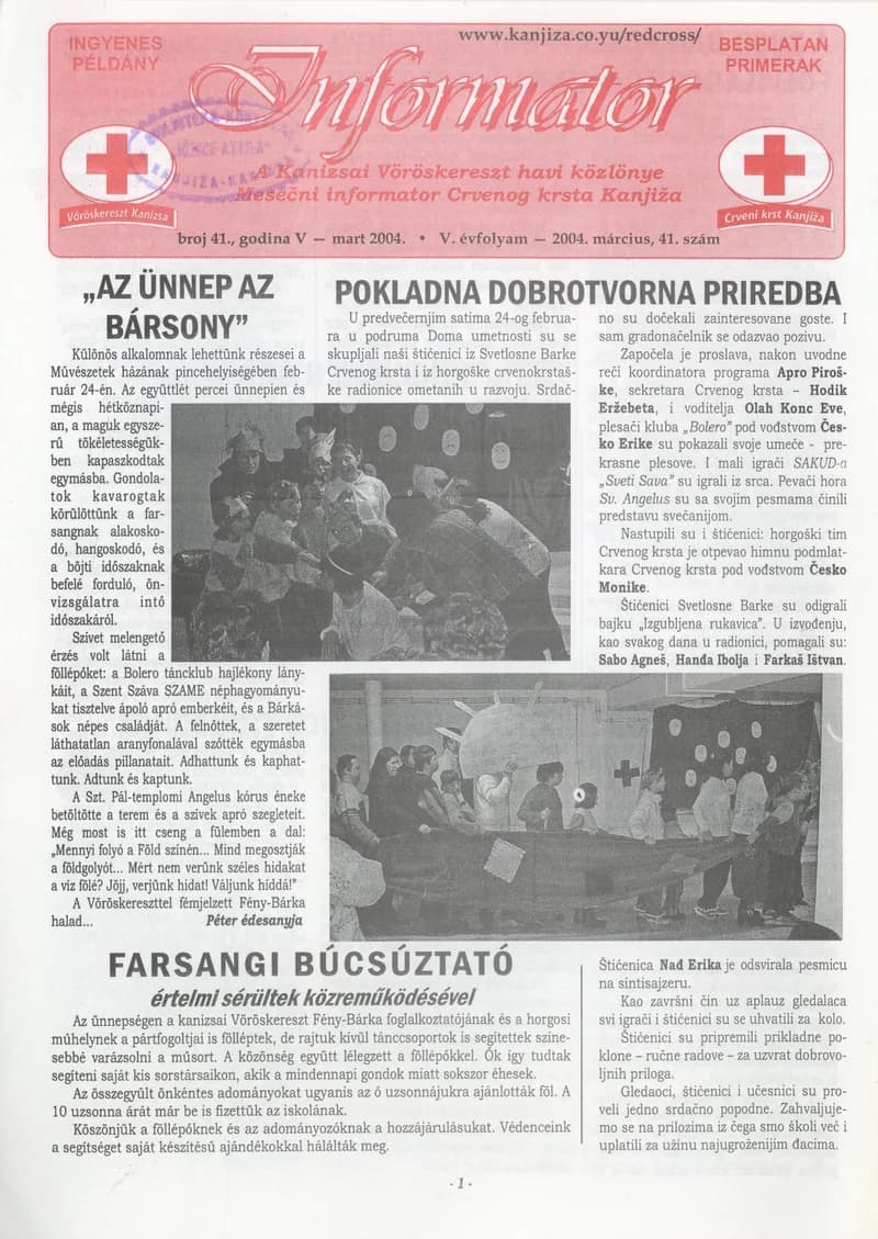 Informator, 5. évf. 2004. március 3. 41. sz.
