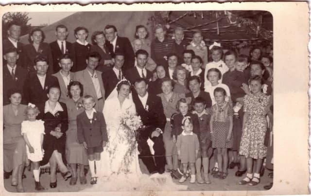 Bajtai Lajos és Rózsa lakodalmas fényképe