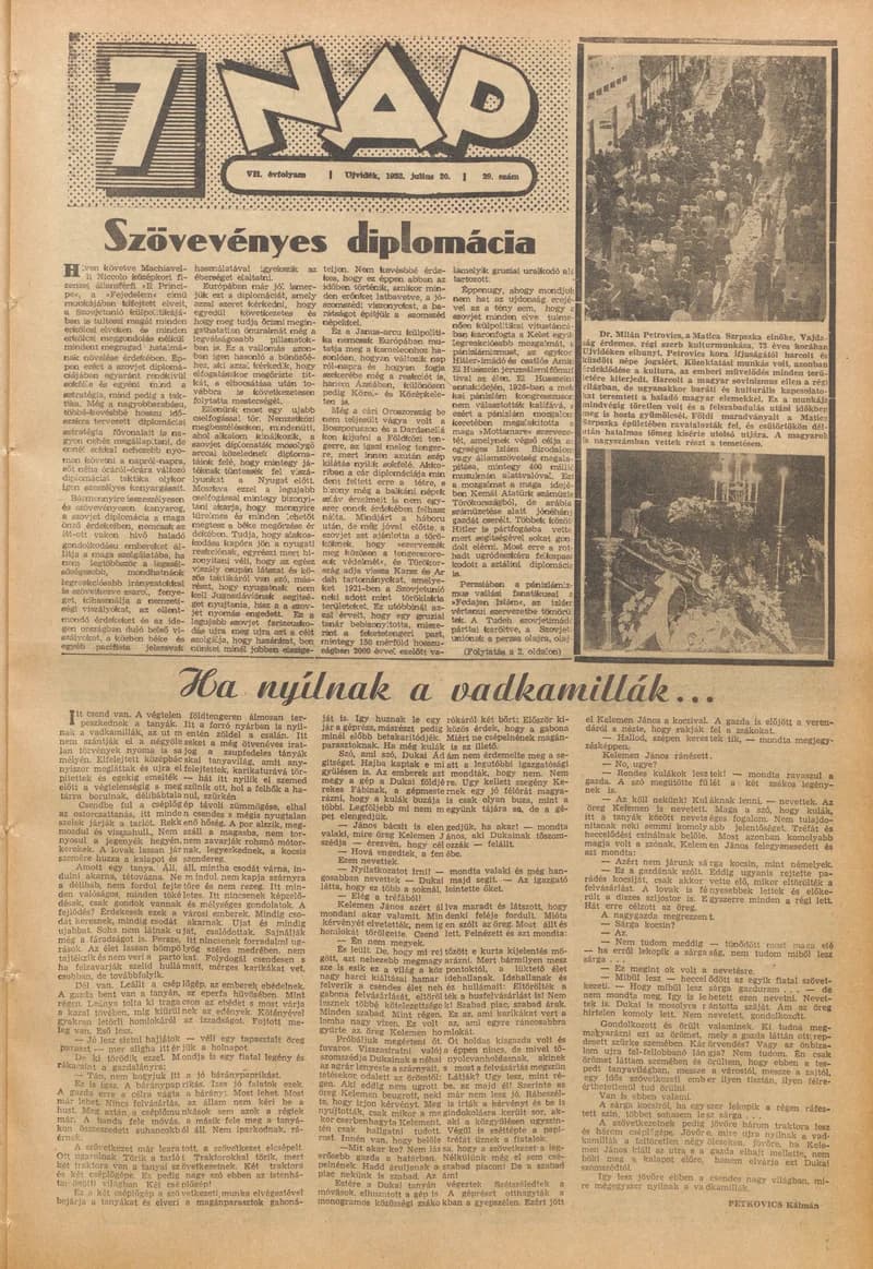 7 Nap, 7. évf. 1952. július 20. 29. sz. 1–12. oldal
