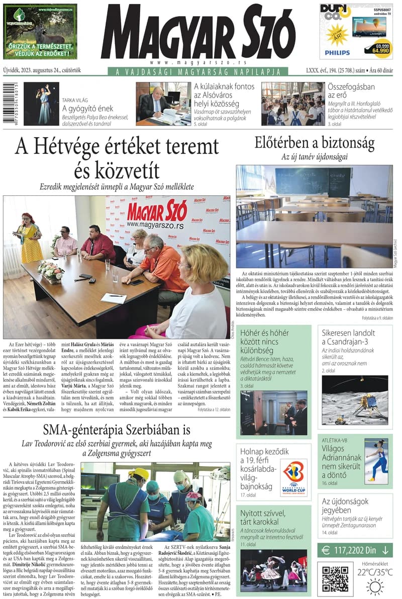 Magyar Szó, 80. évf. 2023. augusztus 24. 194. sz. 1–20. oldal
