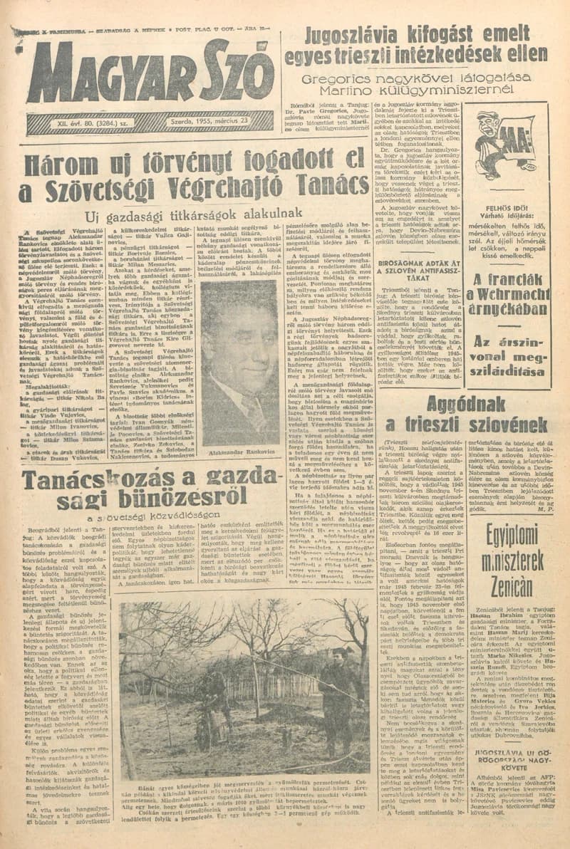 Magyar Szó, 12. évf. 1955. március 23. 80. sz. 1–8. oldal