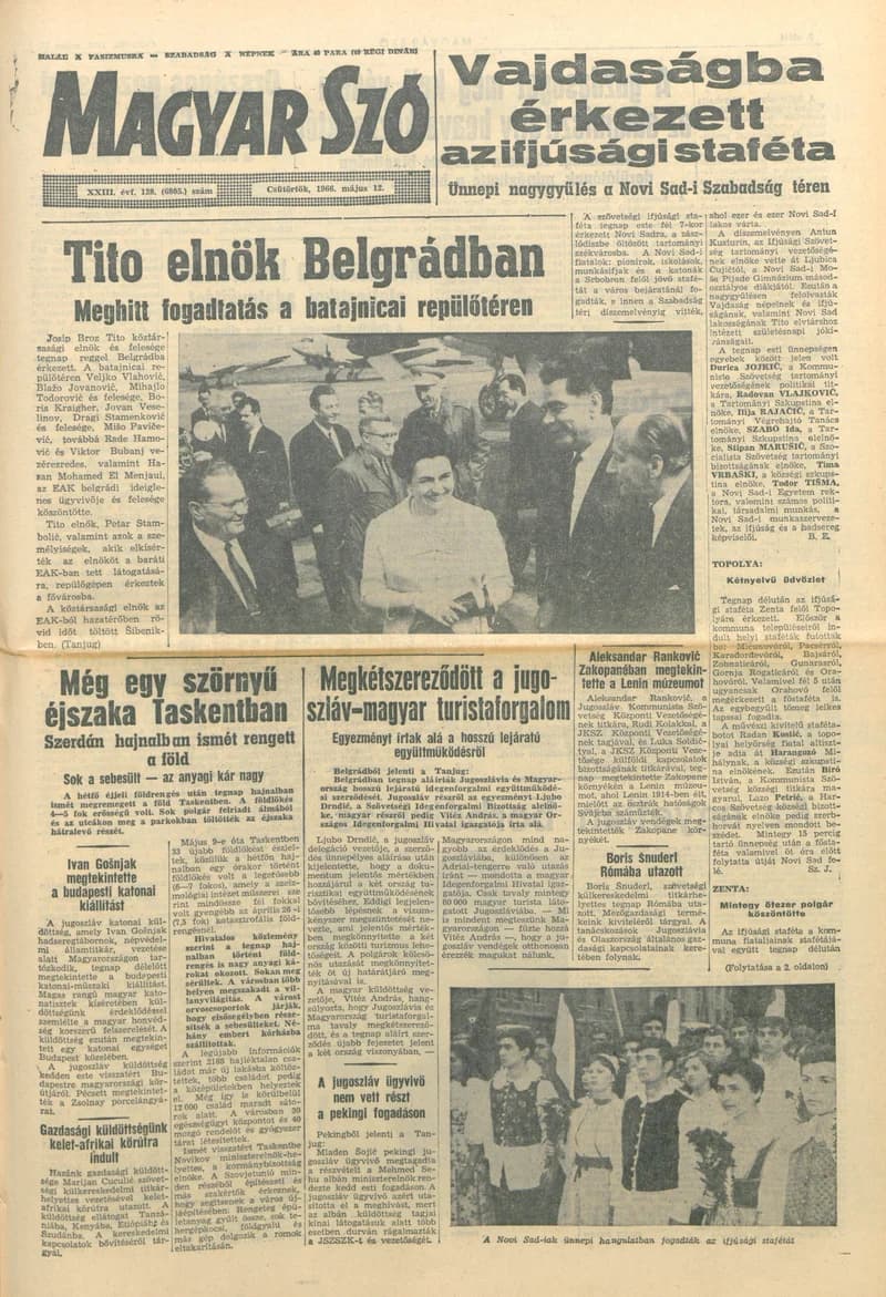 Magyar Szó, 23. évf. 1966. május 12. 128. sz.