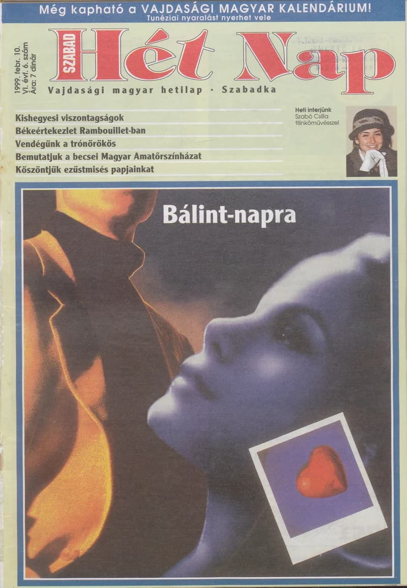 Szabad Hét Nap, 6. évf. 1999. február 10. 6. sz.