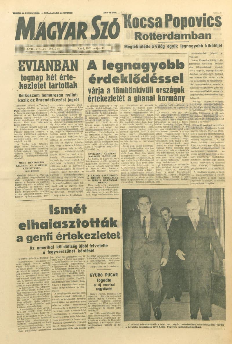 Magyar Szó, 18. évf. 1961. május 30. 124. sz. 1–16. oldal