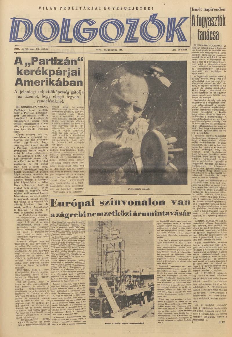 Dolgozók, 13. évf. 1959. augusztus 28. 35. sz.