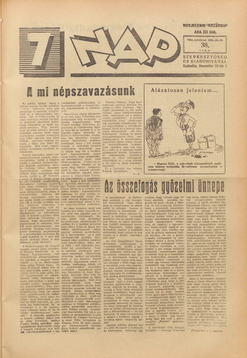 7 Nap, 8. évf. 1953. szeptember 20. 38. sz. 1–16. oldal