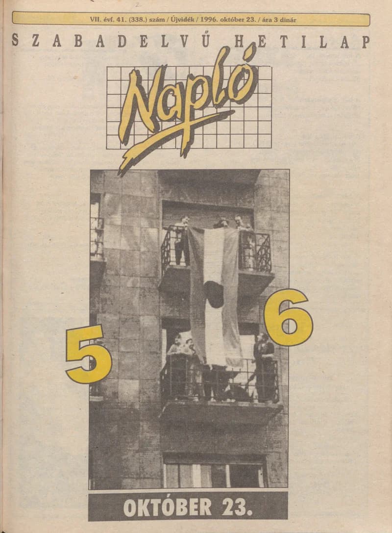 Napló - Szabadelvű hetilap, 7. évf. 1996. október 23. 338. sz.