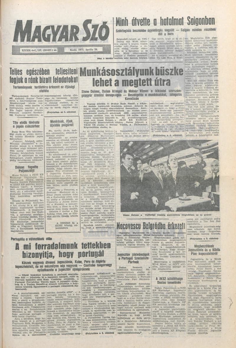 Magyar Szó, 32. évf. 1975. április 29. 117. sz.