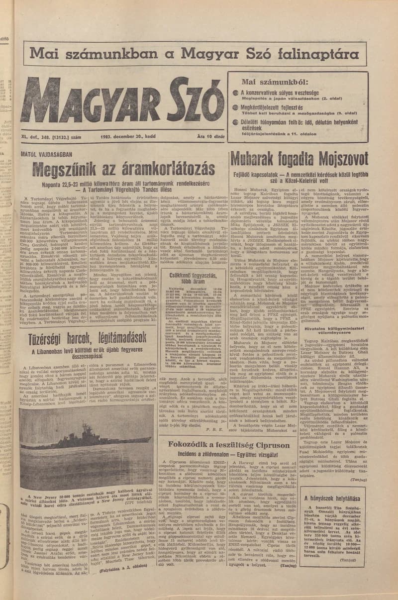 Magyar Szó, 40. évf. 1983. december 20. 348. sz.