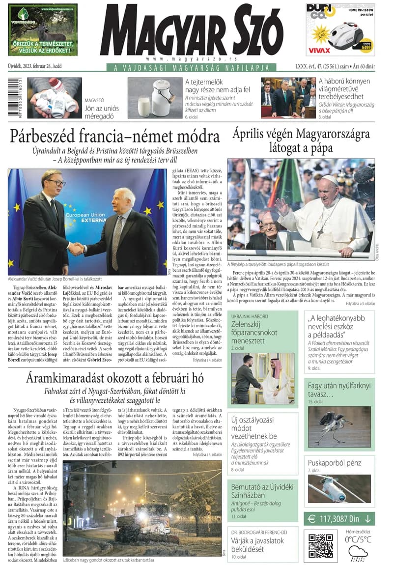 Magyar Szó, 80. évf. 2023. február 28. 47. sz. 1–20. oldal