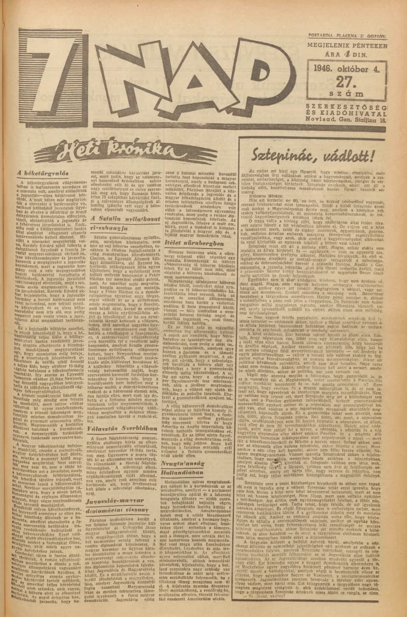 7 Nap, 1. évf. 1946. október 4. 27. sz. 1–10. oldal