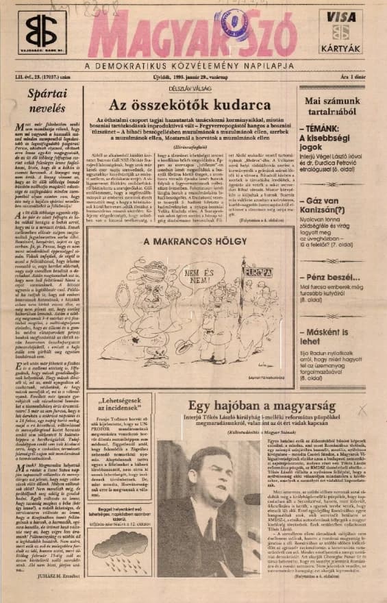 Magyar Szó, 52. évf. 1995. január 29. 23. sz. 1–24. oldal