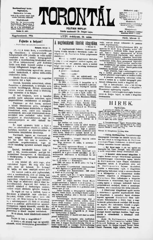 Torontál, 35. évf. 1906. február 12. 34. sz.