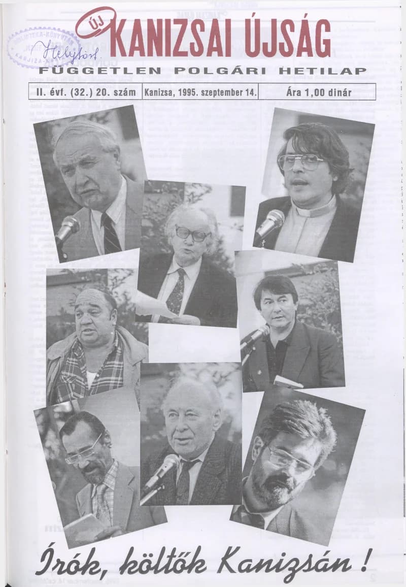 Új Kanizsai Újság, 2. évf. 1995. szeptember 14. 20. sz.
