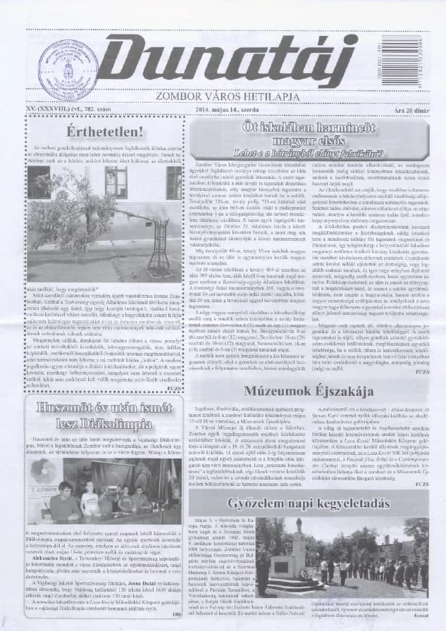 Dunatáj, 16. évf. 2014. május 14. 782. sz.