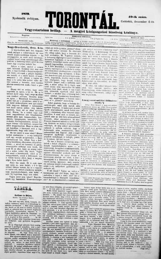 Torontál, 8. évf. 1879. december 4. 49. sz.
