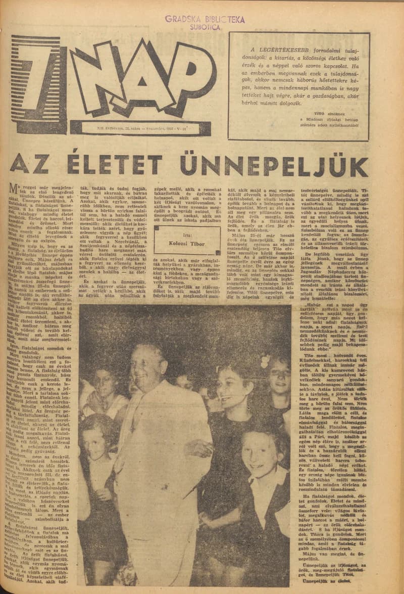 7 Nap, 12. évf. 1957. május 26. 22. sz.