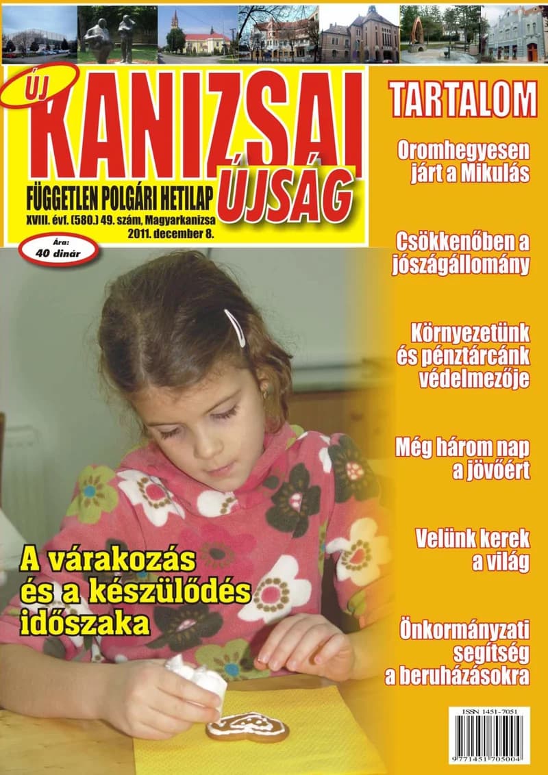 Új Kanizsai Újság, 18. évf. 2011. december 8. 49. sz.