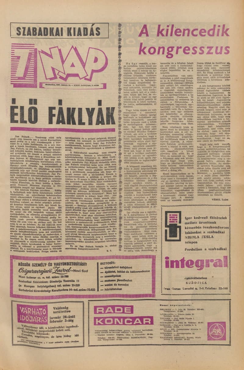 7 Nap, 24. évf. 1969. január 24. 4. sz. 1–16. oldal