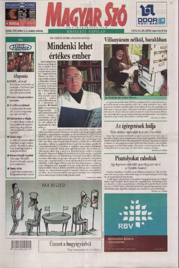 Magyar Szó, 67. évf. 2010. október 2. – 3. 23–230. sz. 1–48. oldal