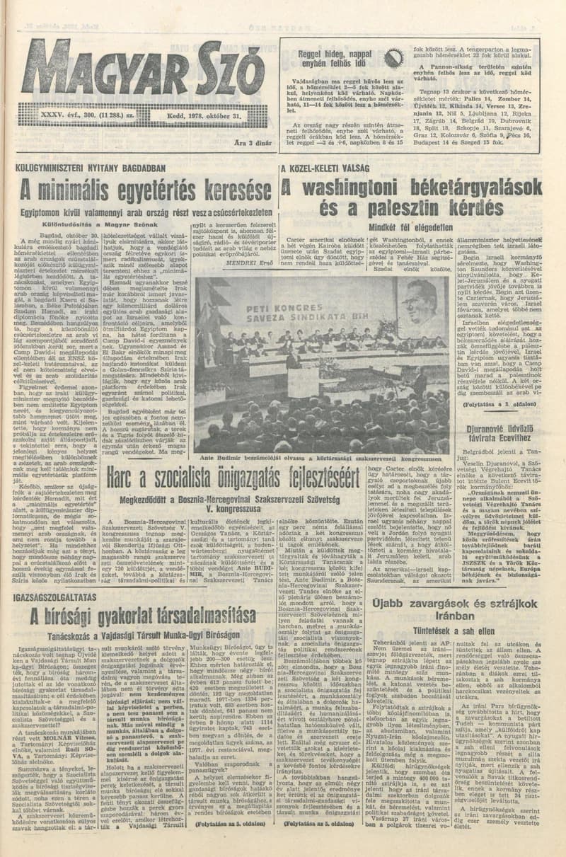 Magyar Szó, 35. évf. 1978. október 31. 300. sz. 1–20. oldal