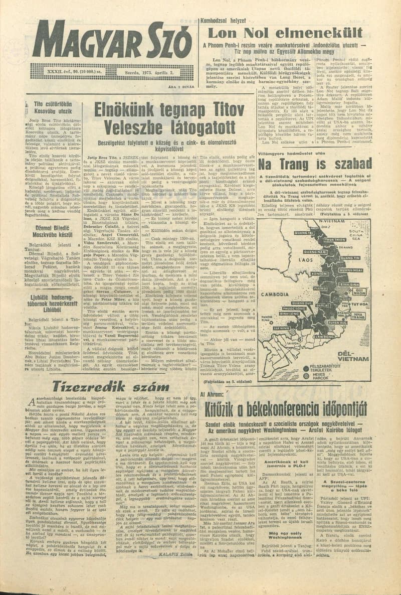 Magyar Szó, 32. évf. 1975. április 2. 90. sz.