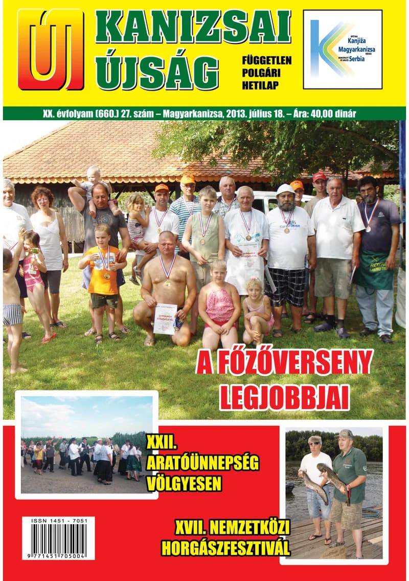 Új Kanizsai Újság, 20. évf. 2013. július 18. 27. sz.