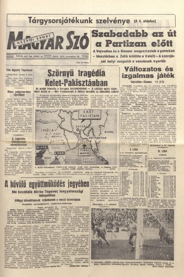 Magyar Szó, 27. évf. 1970. november 16. 316. sz. 1–16. oldal