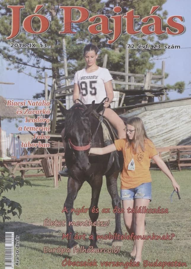 Jó Pajtás, 72. évf. 2018. szeptember 13. 23. sz.