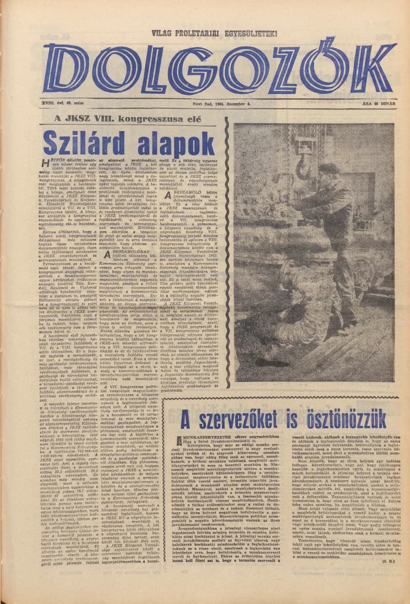 Dolgozók, 18. évf. 1964. december 4. 48. sz.