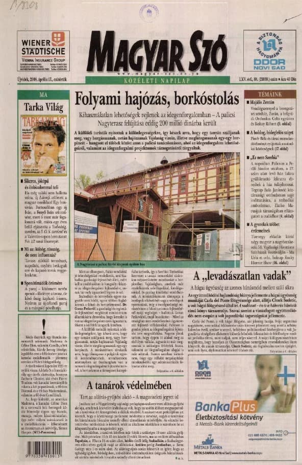 Magyar Szó, 65. évf. 2008. április 17. 88. sz.