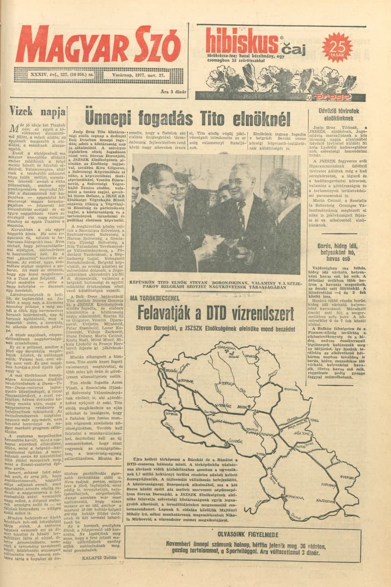 Magyar Szó, 34. évf. 1977. november 27. 327. sz.