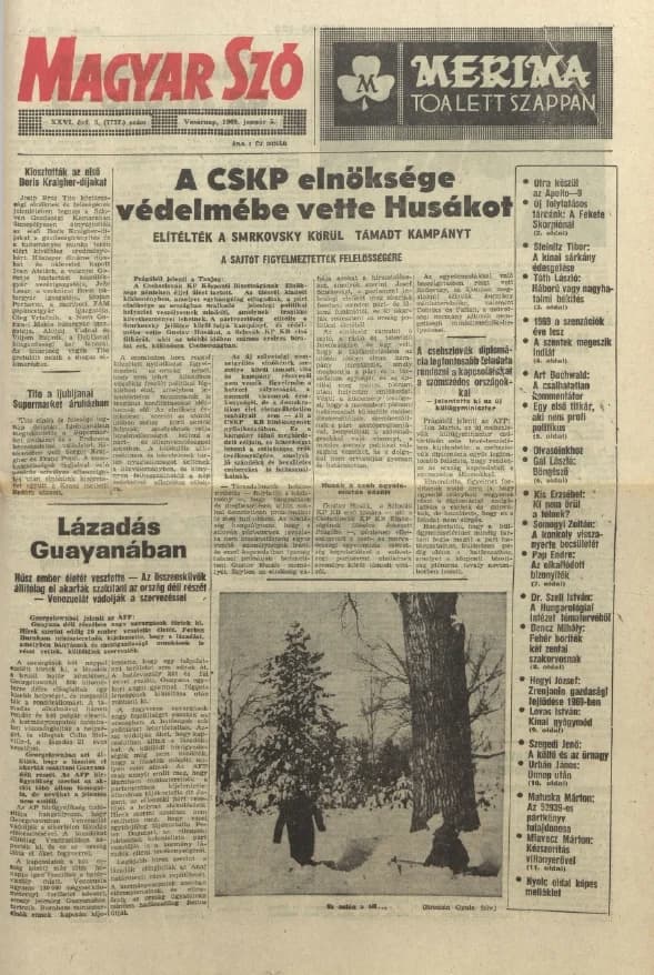 Magyar Szó, 26. évf. 1969. január 5. 3. sz. 1–32. oldal