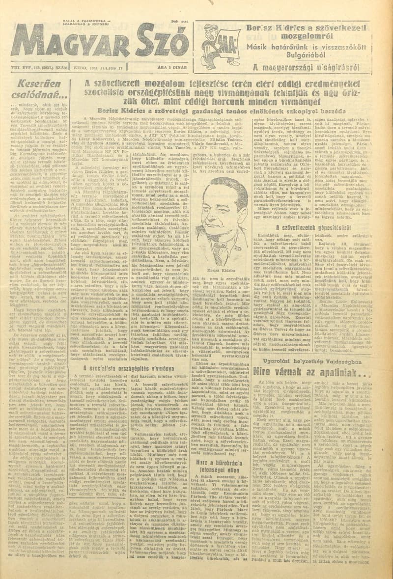 Magyar Szó, 8. évf. 1951. július 17. 168. sz. 1–4. oldal