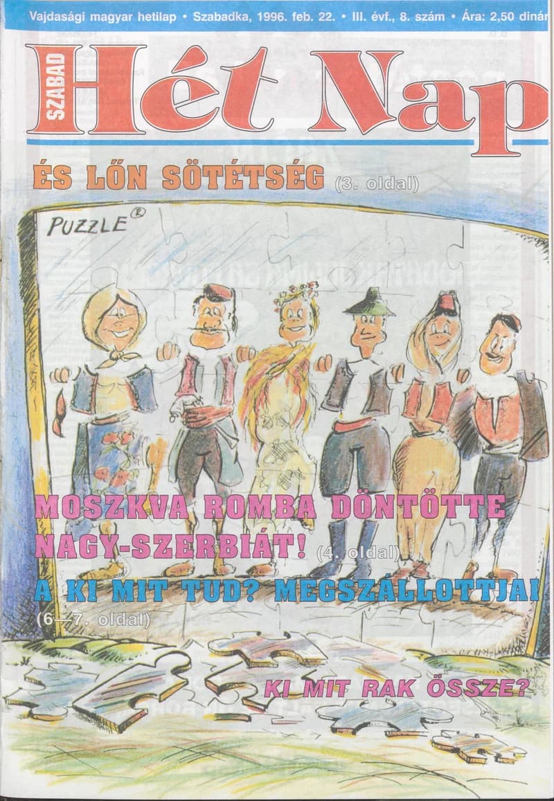 Szabad Hét Nap, 3. évf. 1996. február 22. 8. sz.