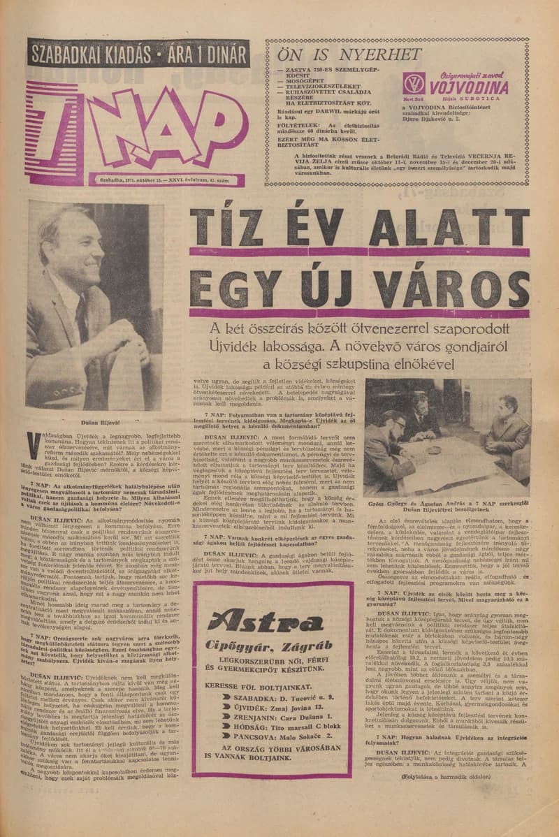 7 Nap, 26. évf. 1971. október 15. 43. sz. 1–28. oldal