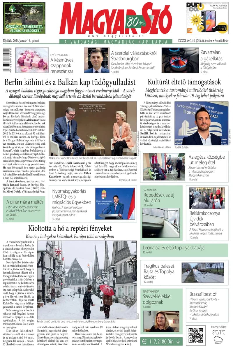 Magyar Szó, 81. évf. 2024. január 19. 15. sz. 1–16. oldal
