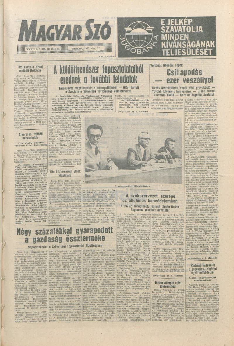 Magyar Szó, 32. évf. 1975. december 27. 355. sz.