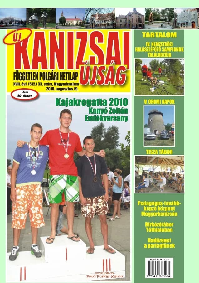 Új Kanizsai Újság, 17. évf. 2010. augusztus 19. 33. sz.