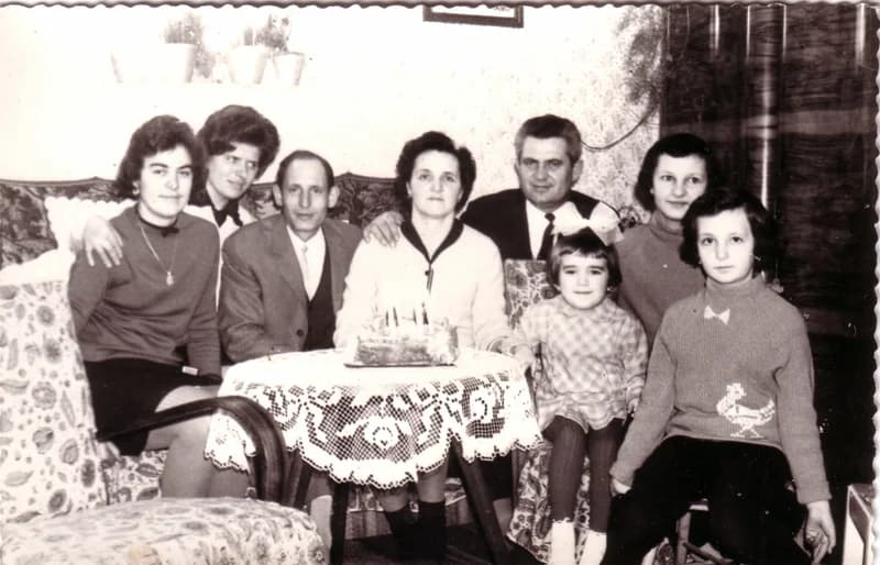 Sörös István és  családja