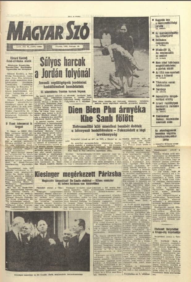 Magyar Szó, 25. évf. 1968. február 16. 45. sz. 1–12. oldal