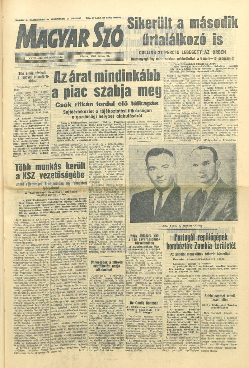 Magyar Szó, 23. évf. 1966. július 22. 198. sz.