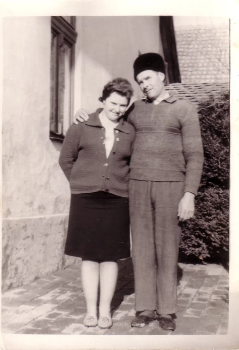 Bata Lajos lányával