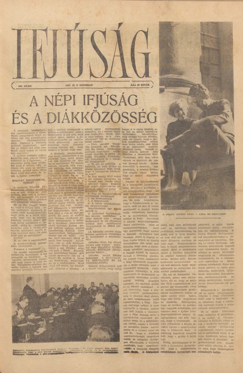 Ifjúság, 13. évf. 1957. február 9. 589. sz.