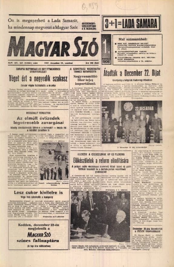 Magyar Szó, 44. évf. 1987. december 19. 347. sz. 1–24. oldal